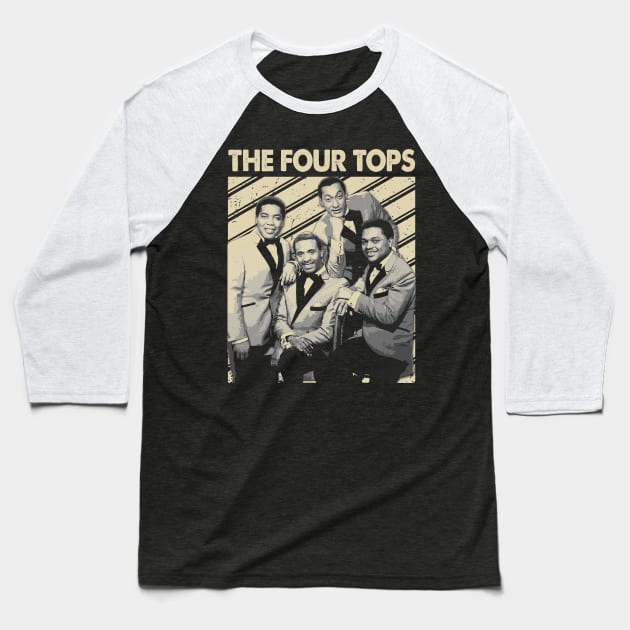 Ain't No Mountain High Enough for Style The Tops Band-Inspired Tee Baseball T-Shirt by Confused Reviews